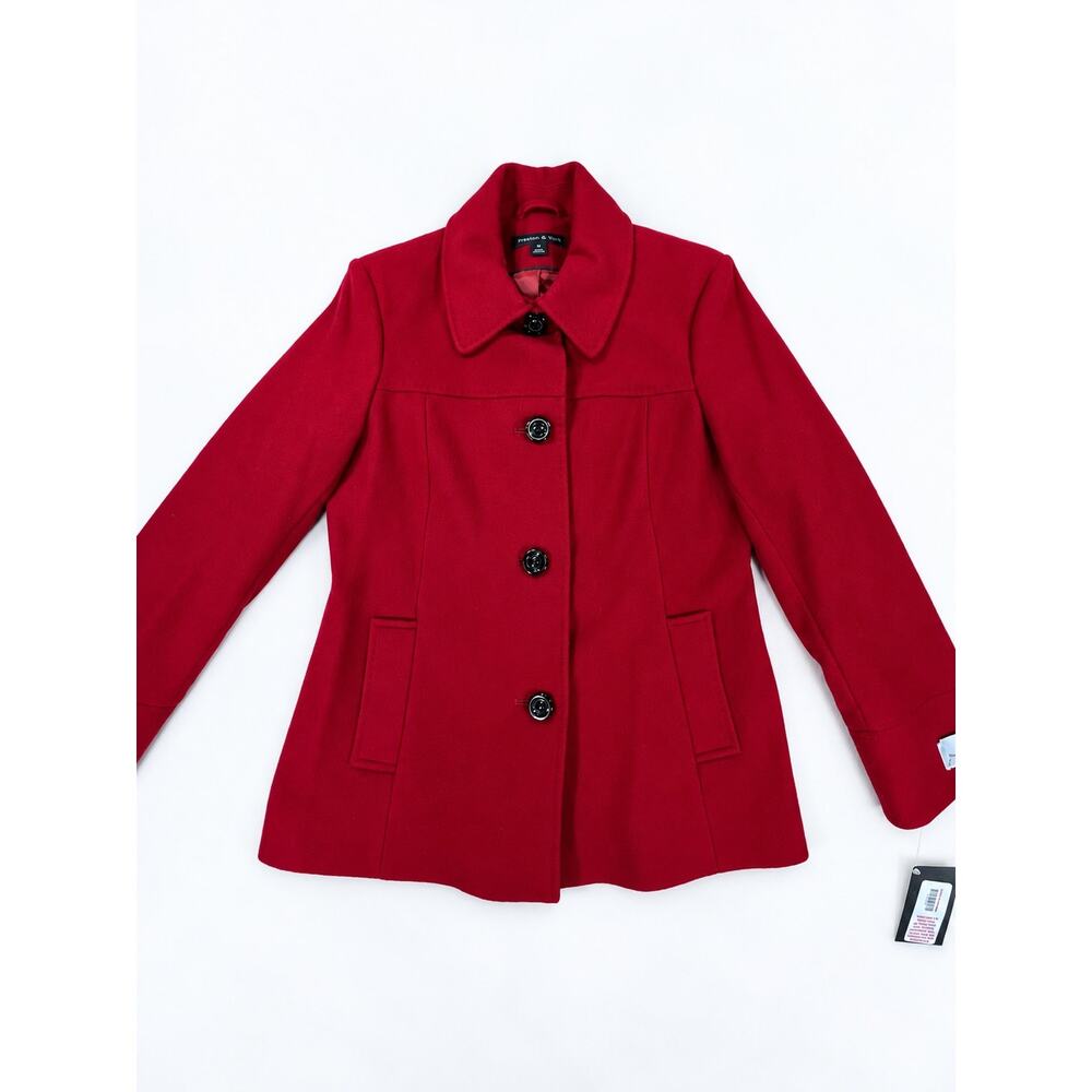 Preston & York Women’s Wool Blend Coat – Cardinal Red – Size M – NWT - Picture 3 of 8